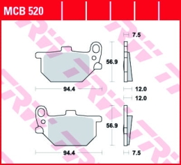 Klocki Hamulcowe Trw Kh61 Organic Yamaha XS , XV