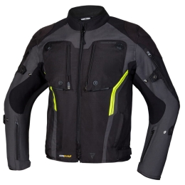 Kurtka Motocyklowa Tekstylna Rebelhorn Borg Black/dark Grey/Flo Yellow