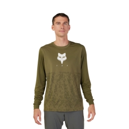 Koszulka Rowerowa Z Długim Rękawem Fox Ranger Tru Dri Olive Green