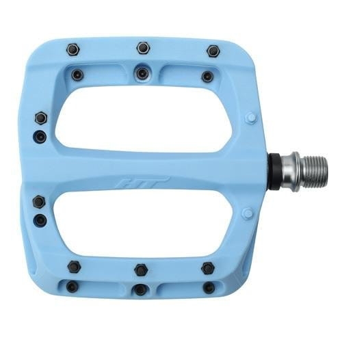 Pedały Rowerowe Platformowe Nylonowe HT PA03A Maszynowe - Niebieskie