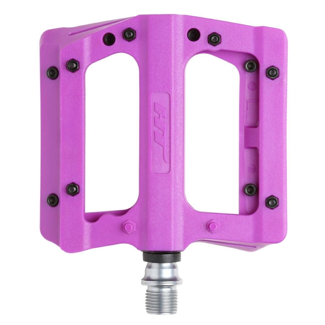 Pedały Rowerowe Platformowe Nylonowe HT PA12A Maszynowe - Fioletowe