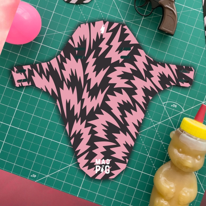 Przedni Błotnik Rowerowy Mad Pig Bacon Guma Balonowa