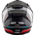 Kask Motocyklowy NOS NS10 Mig Czerwony/Niebieski