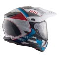 Kask Motocyklowy Dual Sport ADV Enduro NOS NS9 Omega White