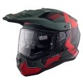 Kask Motocyklowy Dual Sport ADV Enduro NOS NS9 Omega Red
