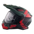 Kask Motocyklowy Dual Sport ADV Enduro NOS NS9 Omega Red