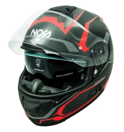 Kask Motocyklowy NOS NS7F Douglas Red Matt