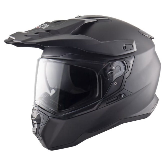 Kask Motocyklowy Dual Sport ADV Enduro NOS NS9 Black Matt