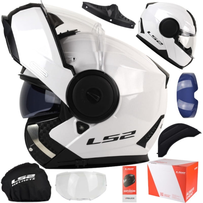 Kask Motocyklowy LS2 FF902 Scope II Solid White + Pinlock