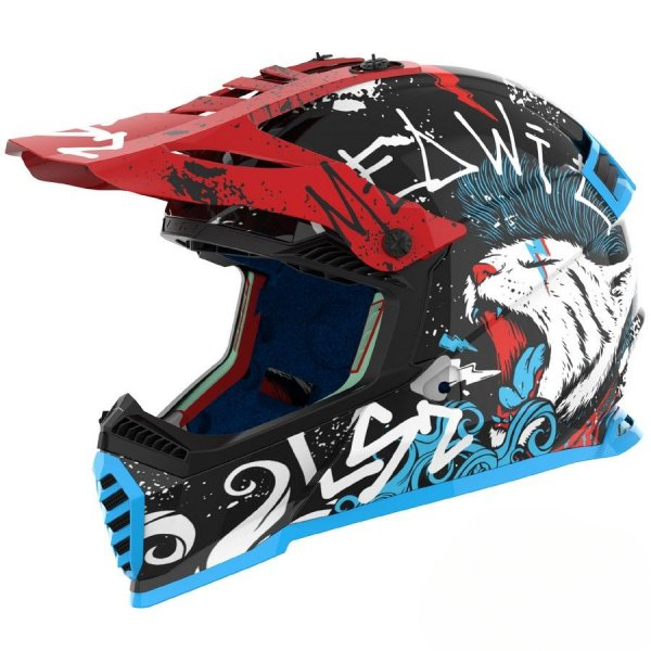 Kask Offroadowy LS2 MX437 Fast II Mini Starmaw Black