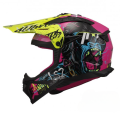 Kask Motocrossowy LS2 MX708 Fast II Gorilla Purple H-V Yellow