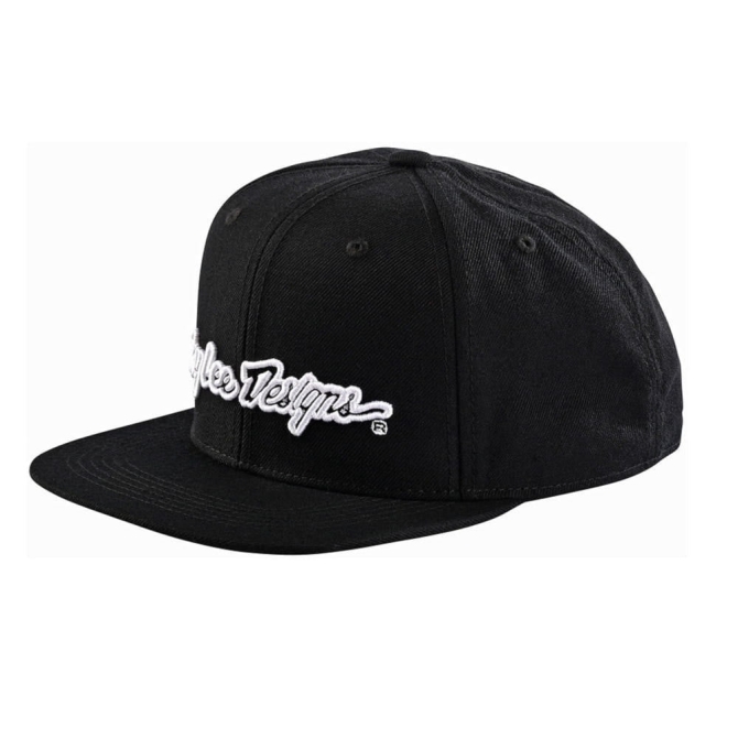 Czapka Z Daszkiem Snapback Troy Lee Designs Signature Czarno-Biała