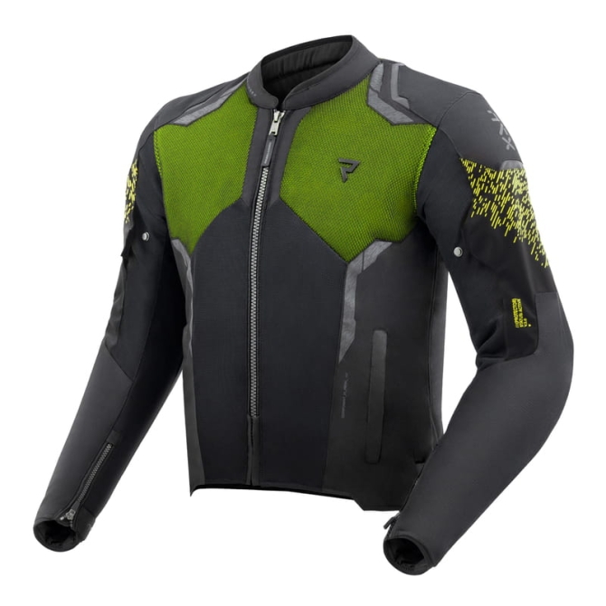Kurtka Motocyklowa Rebelhorn Jax Black Fluo Yellow
