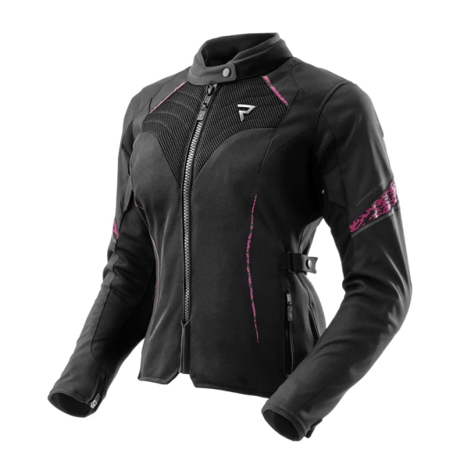 Kurtka Motocyklowa Tekstylna Damska Rebelhorn Jax Black Pink