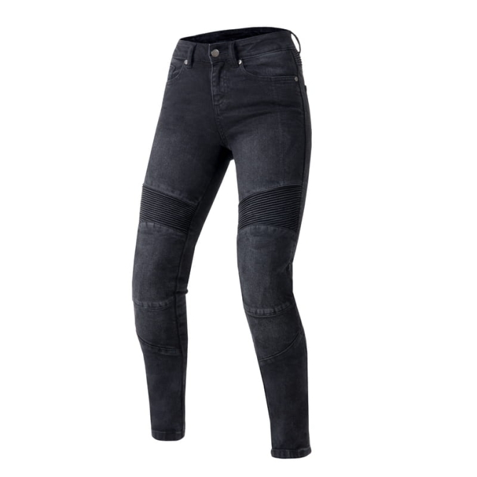 Jeansy Motocyklowe Damskie Ozone Agness 2 Washed Black