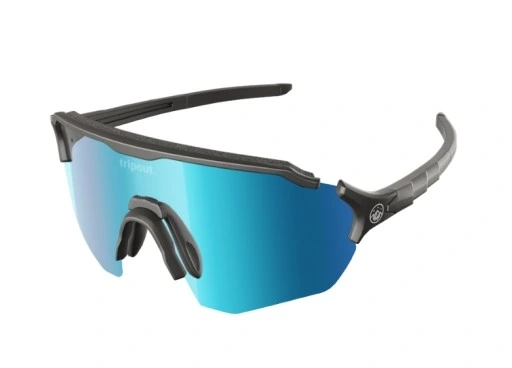 Okulary Rowerowe Tripout Ride Ramka Czarna Szyba Niebieska Blue Axiom