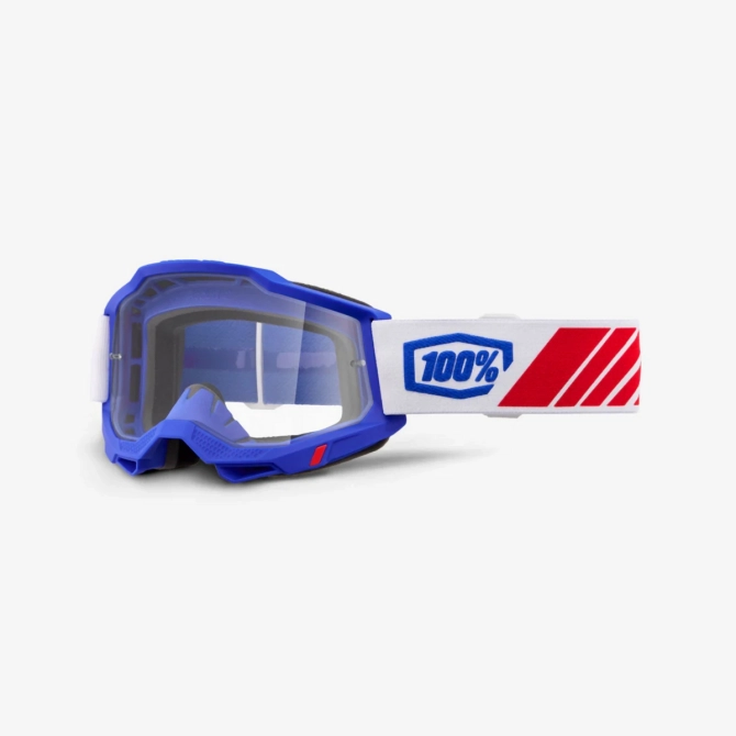 Gogle 100% Accuri 2 Kolby Blue/White/Red Clear Lens