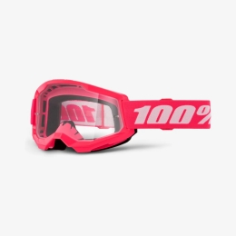 Gogle 100% Strata 2 Pink Clear Lens