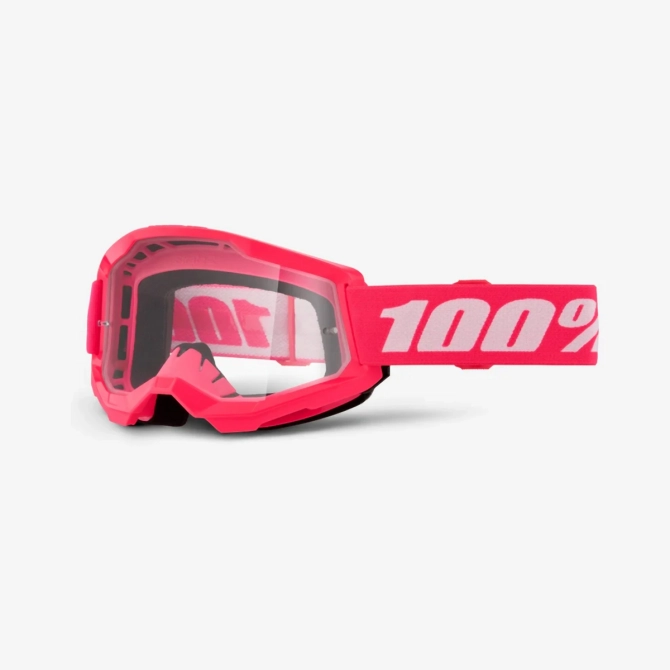 Gogle 100% Strata 2 Pink Clear Lens