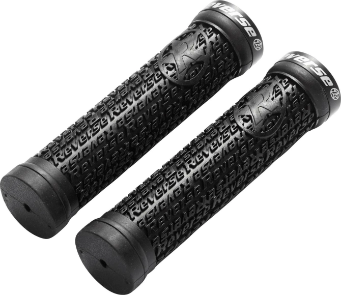 Chwyty Rowerowe Reverse Single Stamp Lock On - Czarne