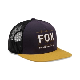 Czapka Z Daszkiem FOX Image Print Trucker Plum Perfect OS