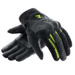 Rękawice Motocyklowe Rebelhorn Core Black Grey Fluo Yellow