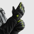 Rękawice Motocyklowe Rebelhorn Core Black Grey Fluo Yellow