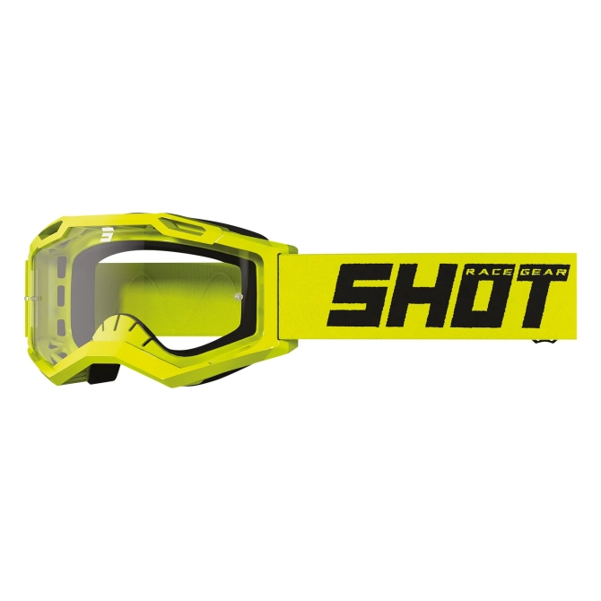 Gogle Shot Assault 2.0 Solid Neon Yellow Glossy