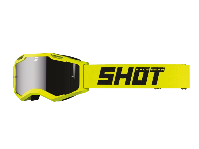 Gogle Shot Assault 2.0 Solid Iridium Neon Yellow Gloss
