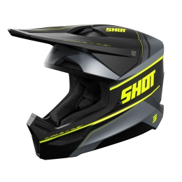 Kask Motocyklowy Shot Furious Dust Neon Yellow