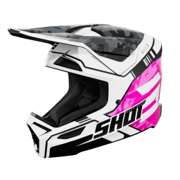 Kask Motocyklowy Shot Furious Kid - Różowy