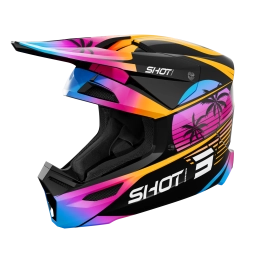 Kask Motocyklowy Shot Furious Kid Miami Orange