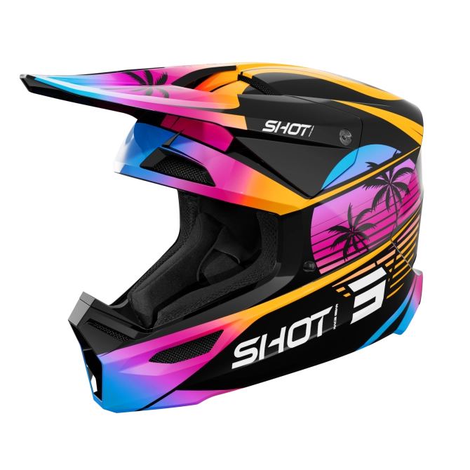 Kask Motocyklowy Shot Furious Kid Miami Orange