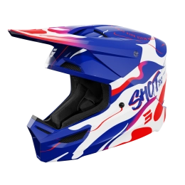 Kask Motocyklowy Shot Furious Kid Beast Blue Red