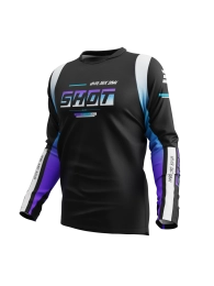 Koszulka Motocyklowa Shot Devo Block Purple