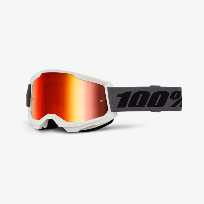 Gogle 100% Strata 2 Grey - Szybka Czerwona