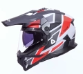 Kask Motocyklowy LS2 MX702 Pioneer II Block Grey Red
