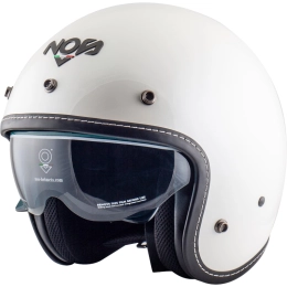 Kask Motocyklowy Miejski NOS NS1 Otwarty Z Blendą White