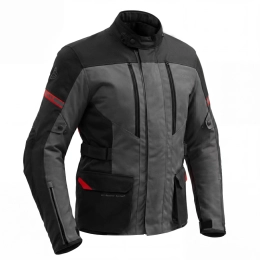 Kurtka Motocyklowa Broger Overland Black/Grey/Red