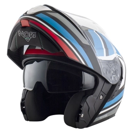 Kask Motocyklowy NOS NS14 Nitro Blue Red Matt